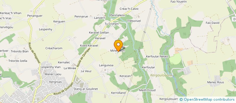 localisation de l'entreprise CARRIERES QUINIOU à PLONEOUR LANVERN