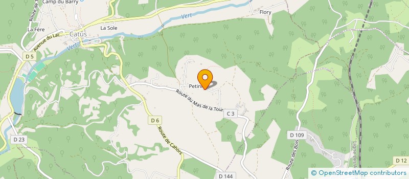 localisation de l'entreprise CARRIERES RAMOS FERREIRA  CATUS