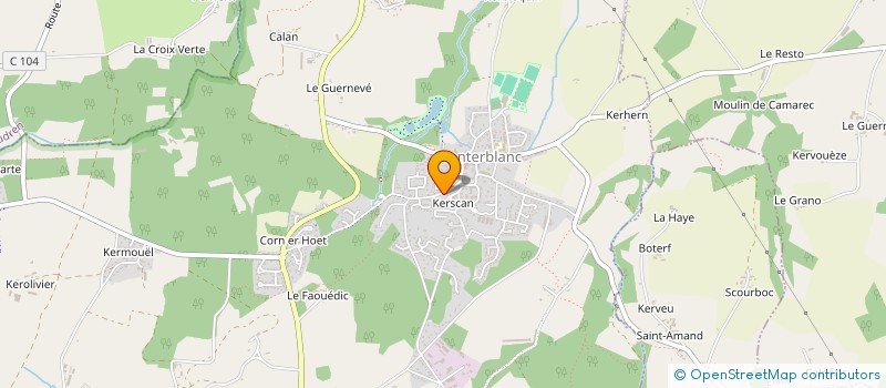 localisation de l'entreprise CARRIERES RAULET à ELVEN