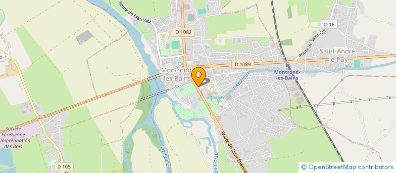 localisation de l'entreprise CARRIERES THOMAS  MONTROND-LES-BAINS