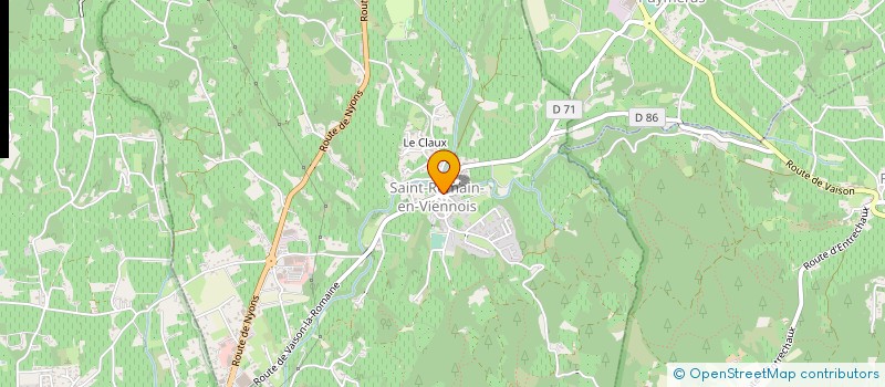 localisation de l'entreprise CARRIERES VALLEE DE L'EYGUES à SAINT-ROMAIN-EN-VIENNOIS