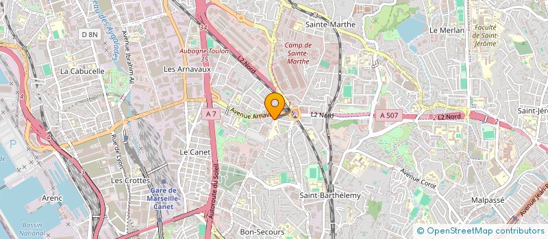 localisation de l'entreprise CARRILLO EXPRESS à MARSEILLE