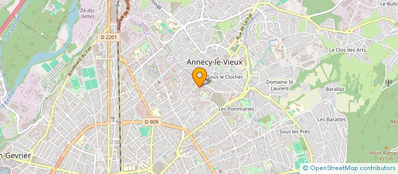 localisation de l'entreprise CARRILLON & VAQUERIE à ANNECY