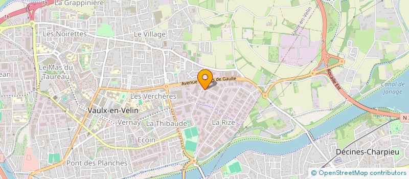 localisation de l'entreprise CARRION DEVELOPPEMENT  VAULX-EN-VELIN