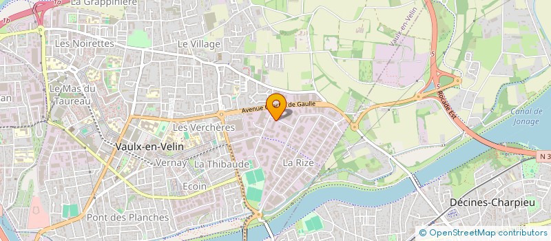 localisation de l'entreprise CARRION MACONNERIE GENIE CIVIL  VAULX-EN-VELIN