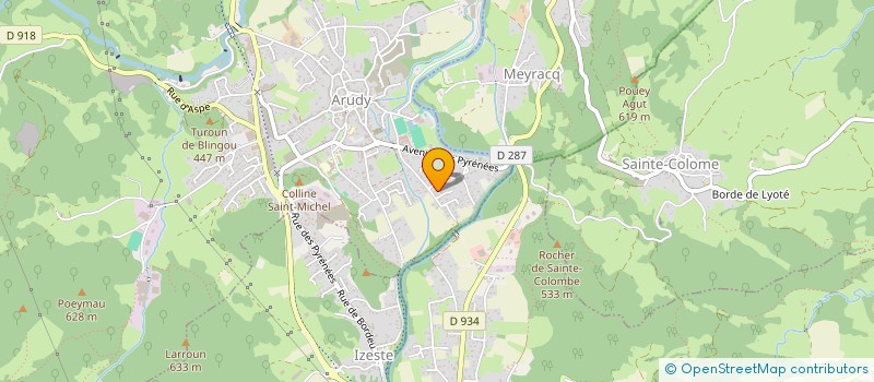 localisation de l'entreprise CARRIORBE  ARUDY