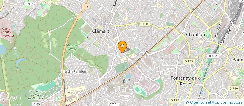 localisation de l'entreprise CARRO 17 à CLAMART