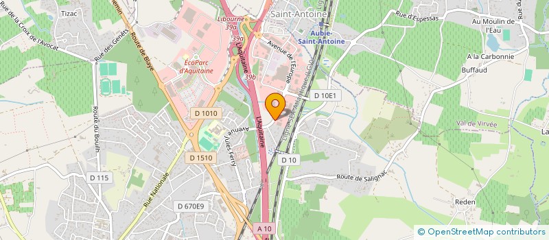 localisation de l'entreprise CARRO DECO  SAINT-ANDRE-DE-CUBZAC