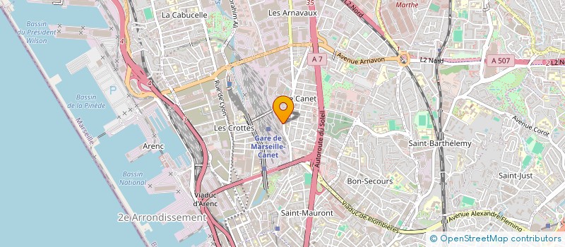 localisation de l'entreprise CARRODIF à MARSEILLE