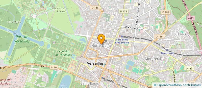 localisation de l'entreprise CARROM ART à VERSAILLES