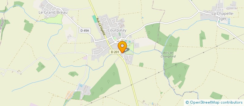 localisation de l'entreprise CARRON EXPLOITATION FORESTIERE  COURPALAY