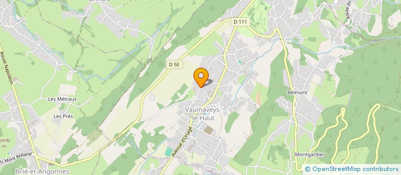 localisation de l'entreprise CARRON JEAN ET YVES  VAULNAVEYS-LE-HAUT