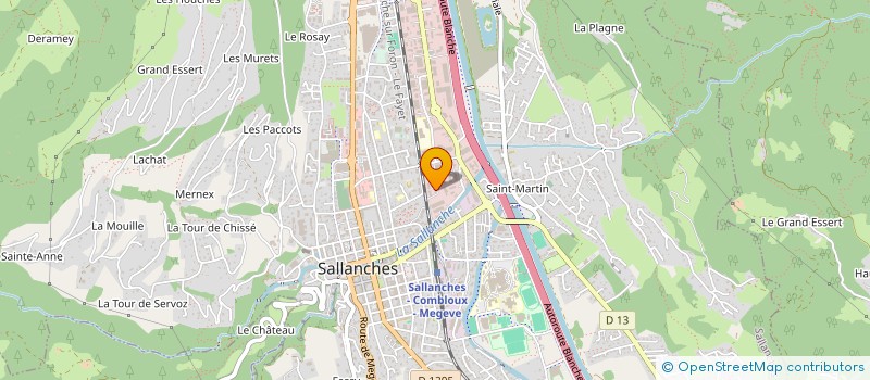 localisation de l'entreprise CARRONAT  SALLANCHES