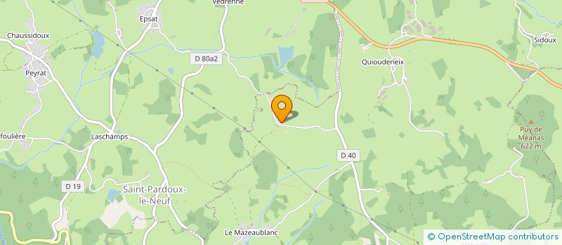 localisation de l'entreprise CARROS MECA à NEOUX