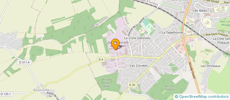 localisation de l'entreprise CARROSERIE MARGUERITE à VERNOUILLET