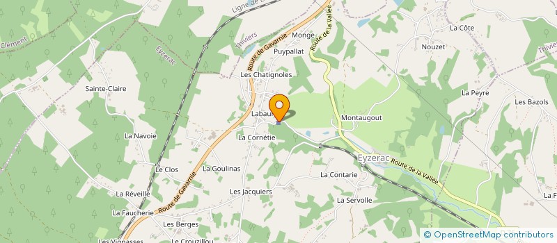 localisation de l'entreprise CARROSS THIBERIENNE MARTIN CIE  THIVIERS