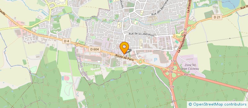 localisation de l'entreprise CARROSSE AUTO PONTAULT à PONTAULT-COMBAULT
