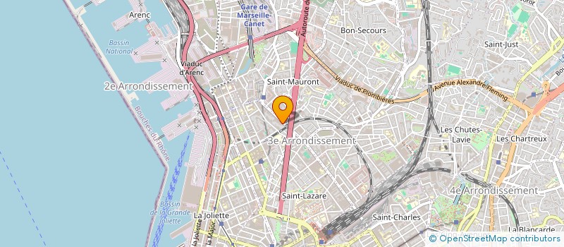 localisation de l'entreprise CARROSSERIE 2A13  MARSEILLE