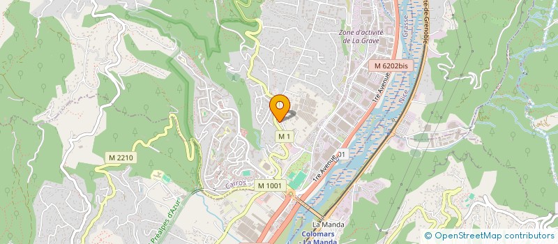 localisation de l'entreprise CARROSSERIE 2AAZ AUTO à CARROS