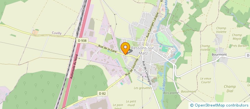 localisation de l'entreprise CARROSSERIE 77 MOUSSY  RESSONS-SUR-MATZ