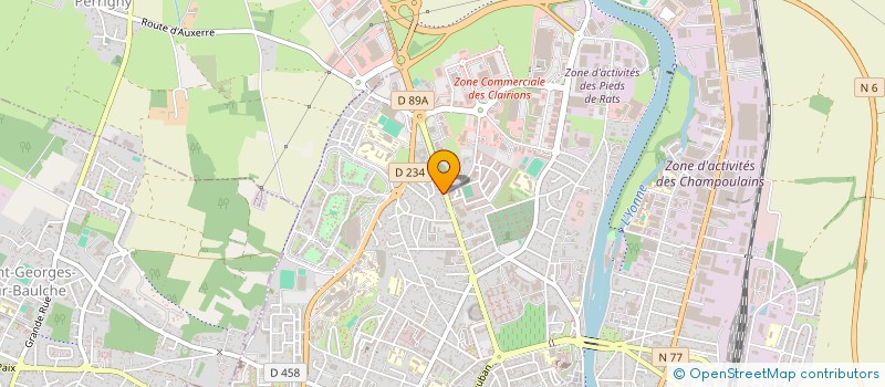 localisation de l'entreprise CARROSSERIE 89 à AUXERRE