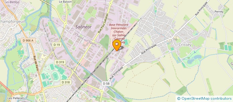 localisation de l'entreprise CARROSSERIE A L  CRISSEY