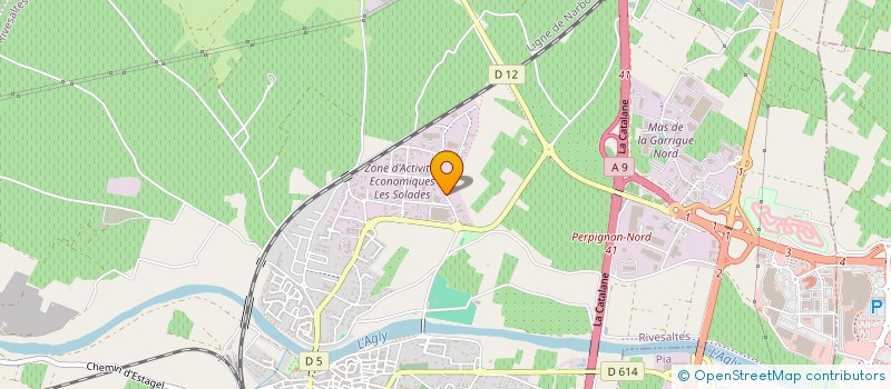 localisation de l'entreprise CARROSSERIE ACH  RIVESALTES