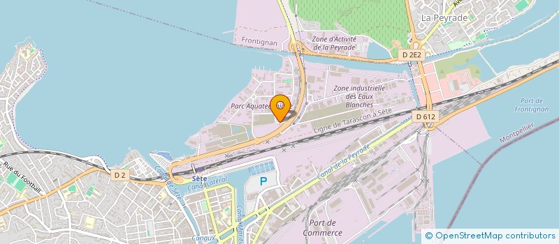 localisation de l'entreprise CARROSSERIE AGDE VARREL à SETE