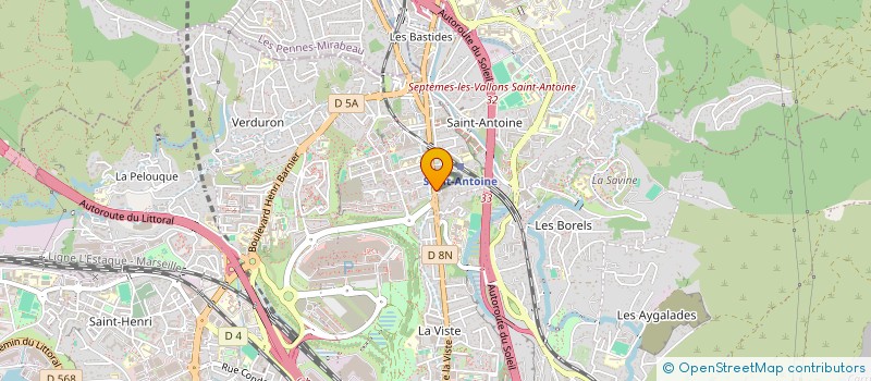 localisation de l'entreprise CARROSSERIE ALAIN à MARSEILLE