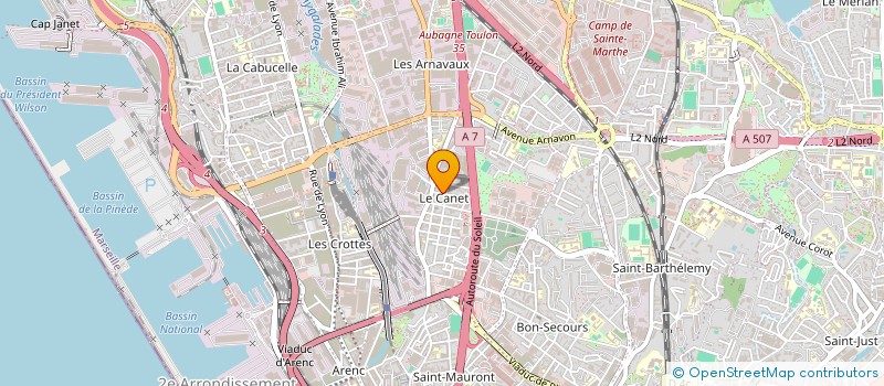 localisation de l'entreprise CARROSSERIE AM  MARSEILLE