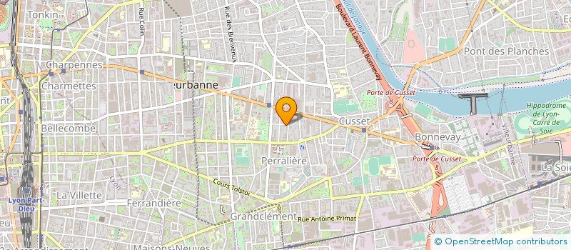 localisation de l'entreprise CARROSSERIE AMBRE à VILLEURBANNE