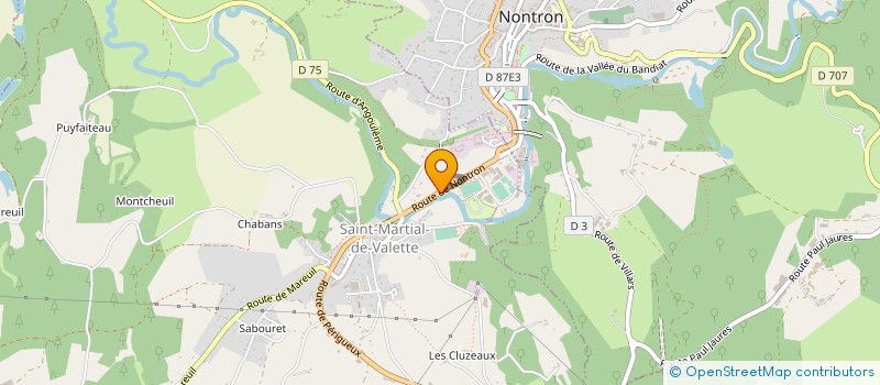 localisation de l'entreprise CARROSSERIE AMS  LEOGNAN