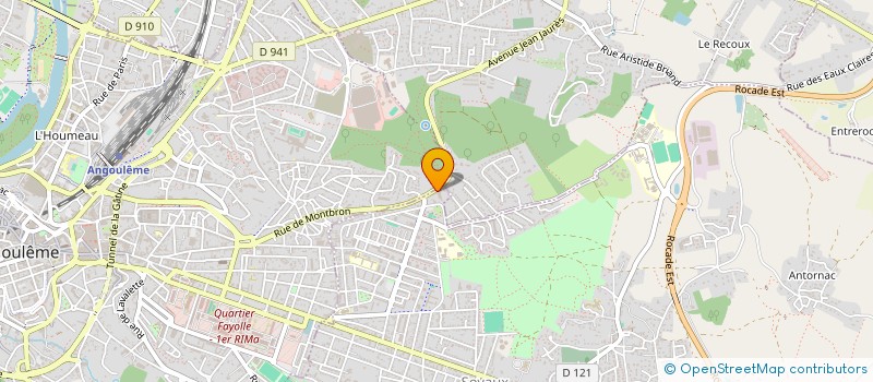 localisation de l'entreprise CARROSSERIE ANGOUMOISINE à SOYAUX