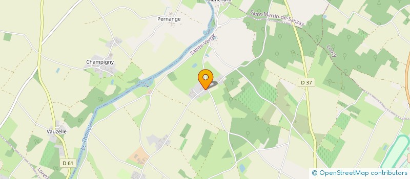 localisation de l'entreprise CARROSSERIE ARC EN CIEL  SAINTE-VERGE