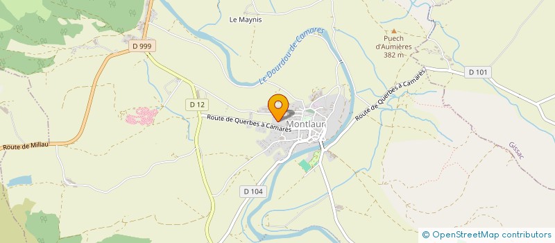 localisation de l'entreprise CARROSSERIE ARMAND  VABRES L'ABBAYE