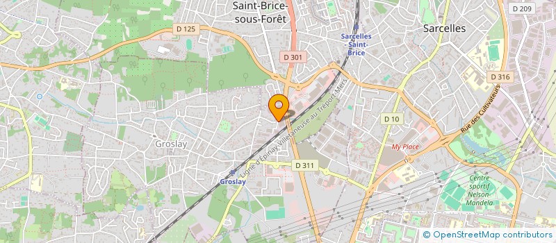 localisation de l'entreprise CARROSSERIE ARMAND  GROSLAY