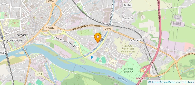localisation de l'entreprise CARROSSERIE ARSEN à NEVERS