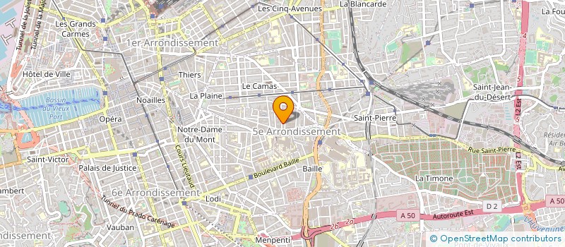 localisation de l'entreprise CARROSSERIE ASTRUC PEINTURE à MARSEILLE