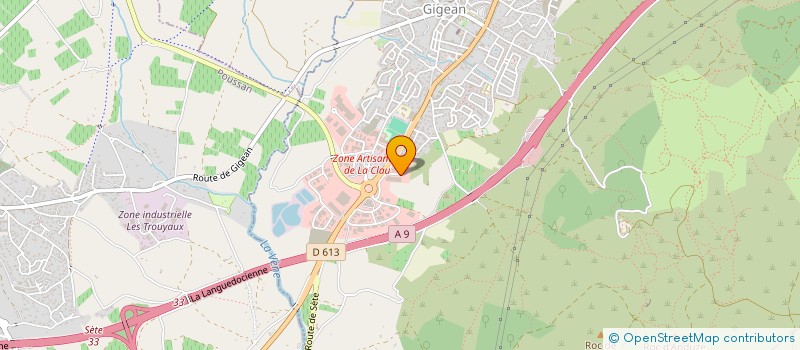 localisation de l'entreprise CARROSSERIE ATELIER 27  GIGEAN