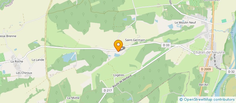 localisation de l'entreprise CARROSSERIE ATELIER DECO  CHATEL-DE-NEUVRE