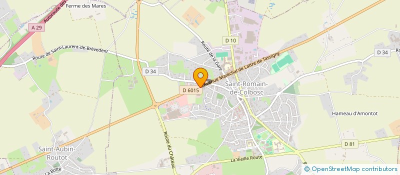 localisation de l'entreprise CARROSSERIE AUBIN à SAINT-ROMAIN-DE-COLBOSC
