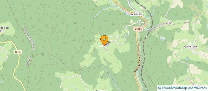 localisation de l'entreprise CARROSSERIE AUGAY  POULE-LES-ECHARMEAUX