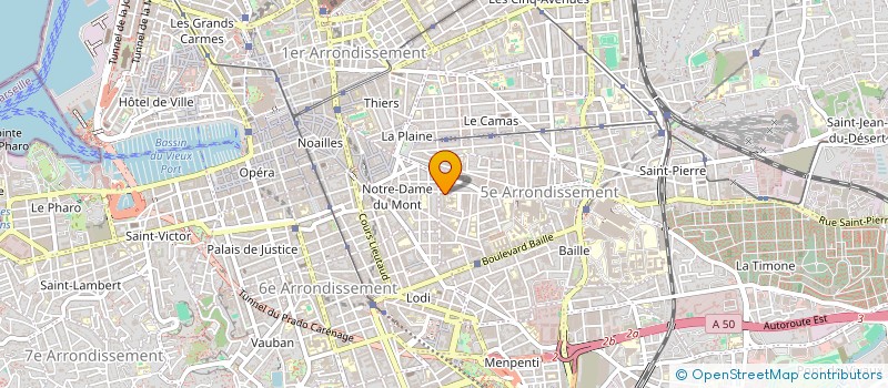 localisation de l'entreprise CARROSSERIE AUGUSTE BLANQUI à MARSEILLE