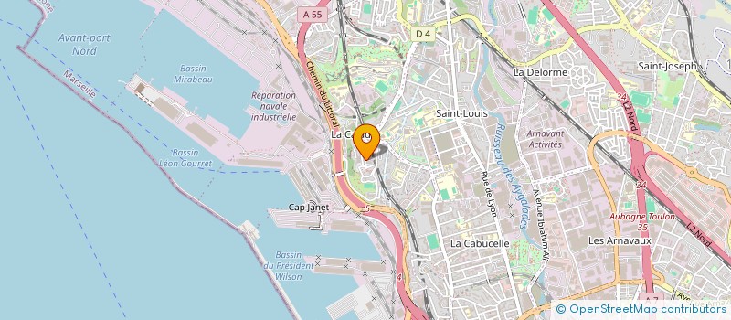 localisation de l'entreprise CARROSSERIE AUTO 13 à MARSEILLE