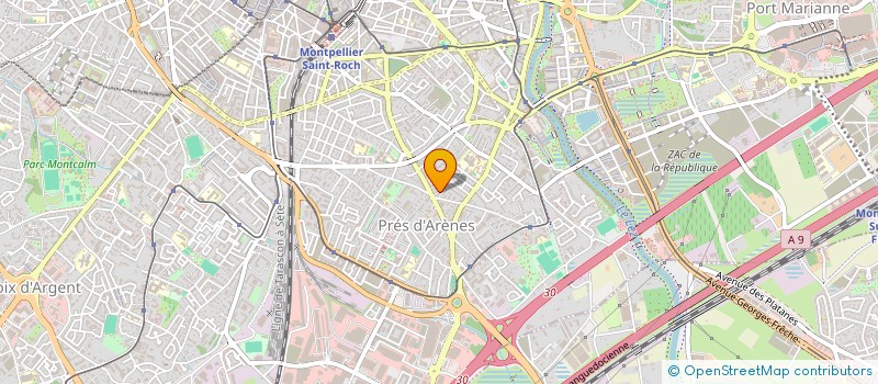 localisation de l'entreprise CARROSSERIE AUTO DISTRICT à MONTPELLIER