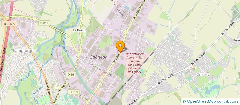 localisation de l'entreprise CARROSSERIE AUTO PRESTIGE  CRISSEY