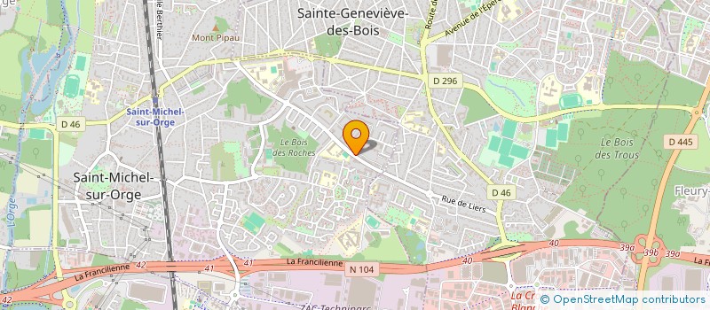 localisation de l'entreprise CARROSSERIE AUTO S  SAINT-MICHEL-SUR-ORGE