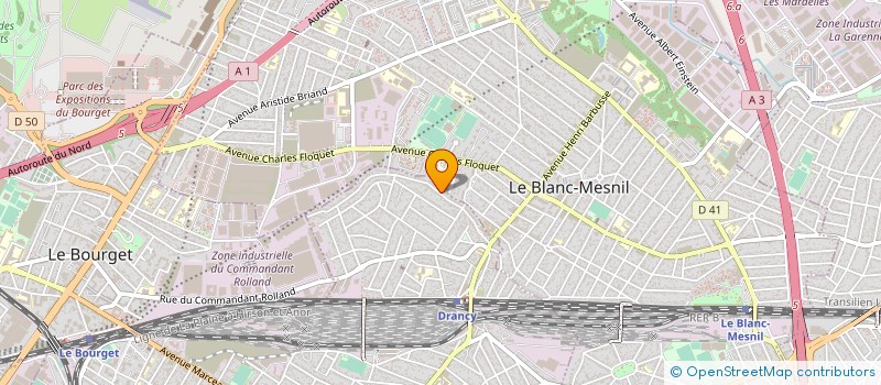 localisation de l'entreprise CARROSSERIE AUTOMOBILE C. MENDEZ  DRANCY