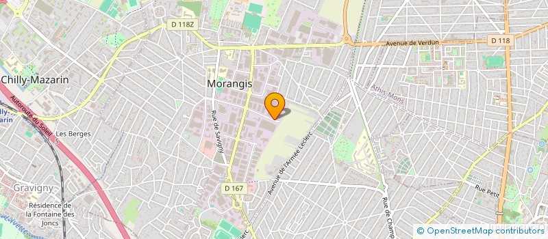localisation de l'entreprise CARROSSERIE AUTOMOBILES MORANGIS à MORANGIS