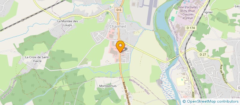 localisation de l'entreprise CARROSSERIE AYAD  CHARMEIL